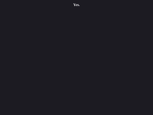 yes screenshot