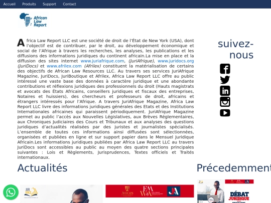 african/redesignaccueil screenshot