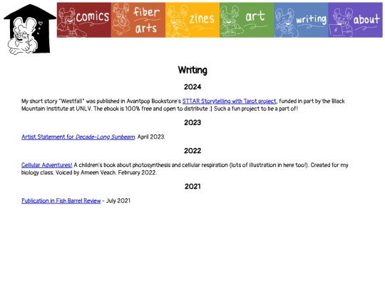 writing screenshot