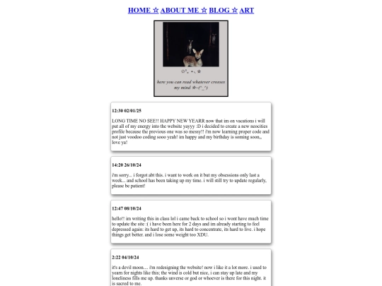 blog screenshot