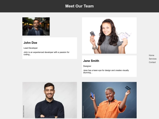 StaffPage screenshot