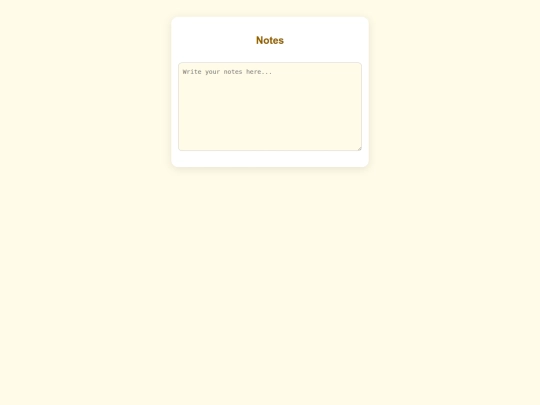 notes screenshot