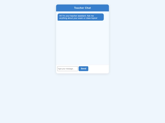 teacherchat screenshot