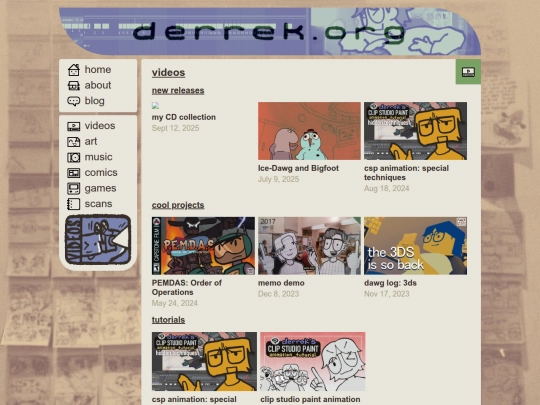 videos screenshot