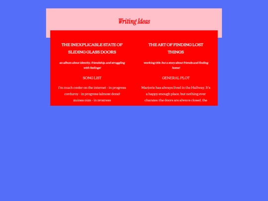 writing screenshot