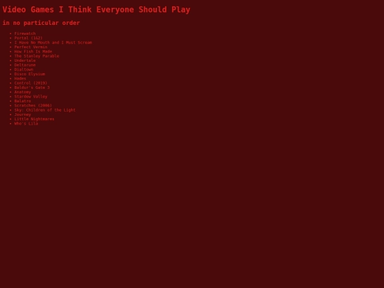 games screenshot
