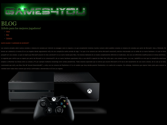 Blog screenshot