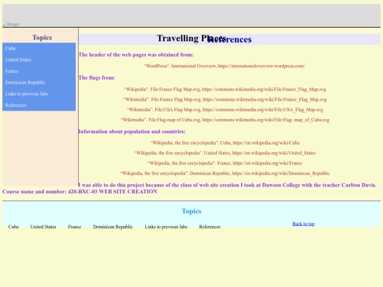 references screenshot
