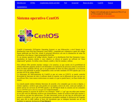 centos screenshot