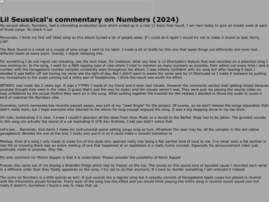 albumarts/interview screenshot