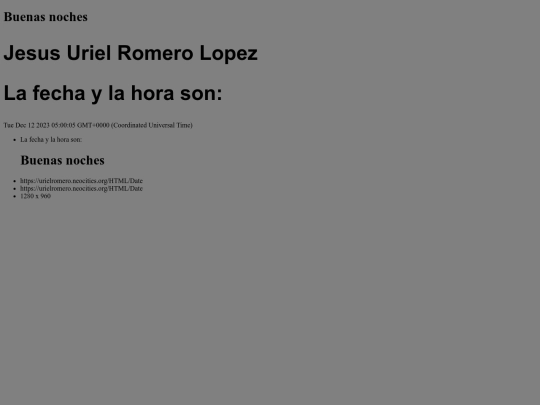 HTML/Date screenshot