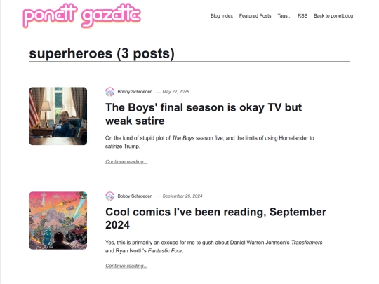 blog/tags/superheroes screenshot