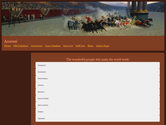 stafflist screenshot