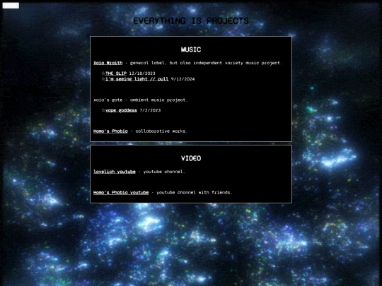 projects screenshot