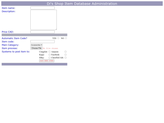 di/itemdatabase screenshot
