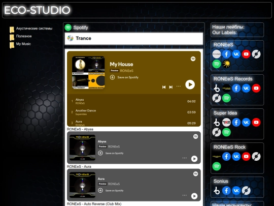Spotify_Trance screenshot