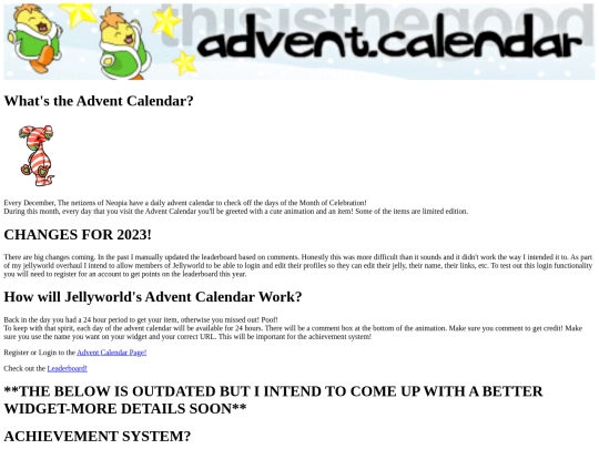 adventcalendar/faq screenshot