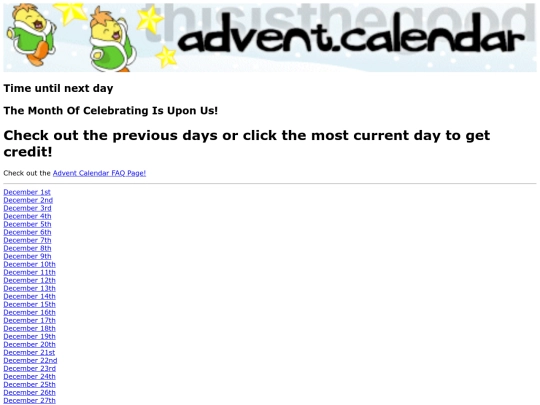 adventcalendar screenshot