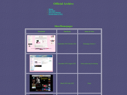 archive screenshot