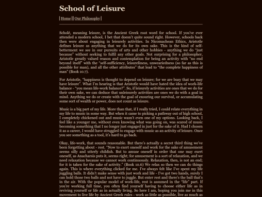 philosophy screenshot
