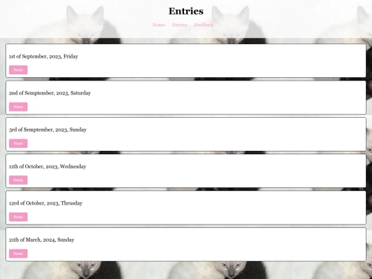 entries screenshot