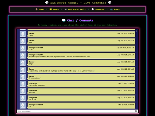 comments screenshot