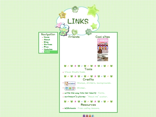 links screenshot