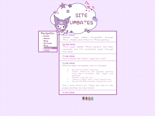 updates screenshot