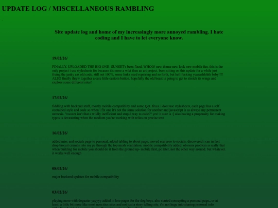 updatelog screenshot