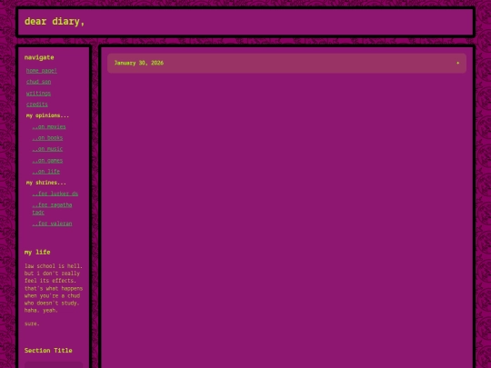 reviews/diary screenshot