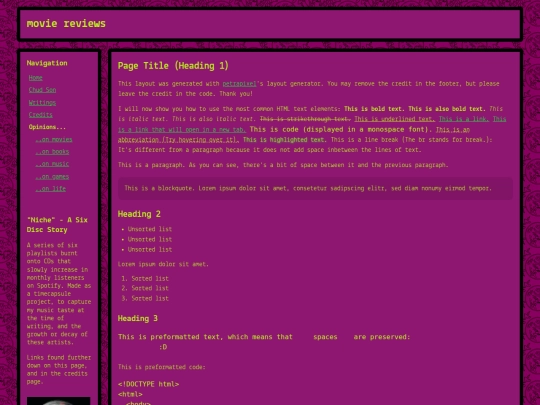 reviews/musiclog screenshot
