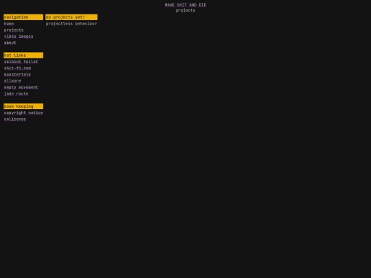 projects screenshot