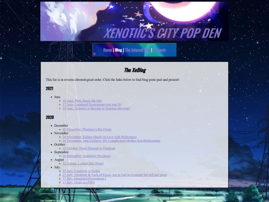 blog screenshot