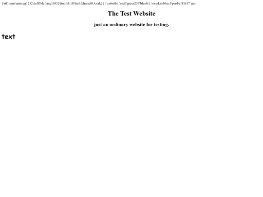 testwebsite screenshot