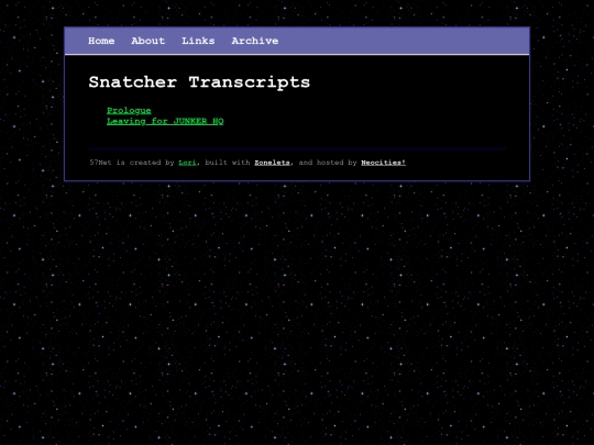 snatcher-transcript screenshot