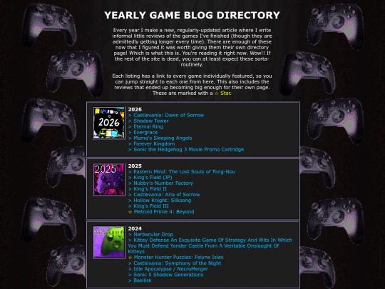 writing/gameblog screenshot