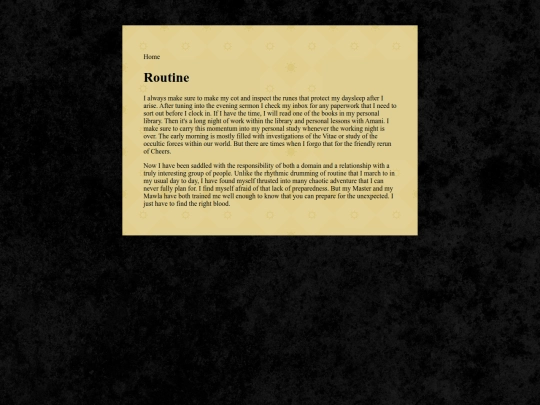 routine screenshot