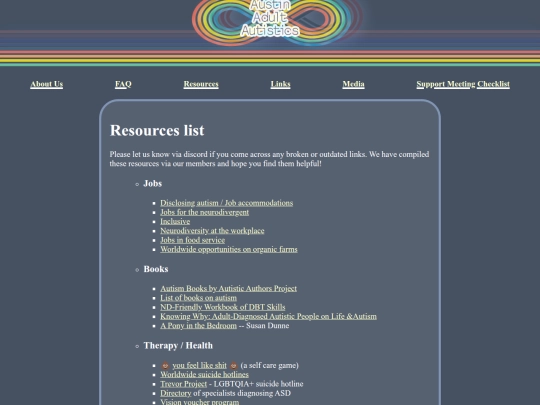 links screenshot