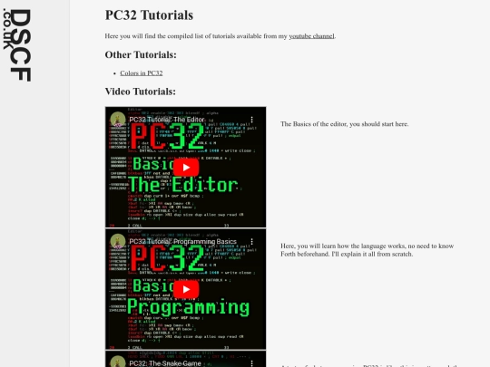 tutorials screenshot