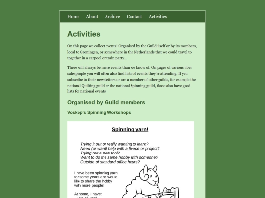 activities screenshot