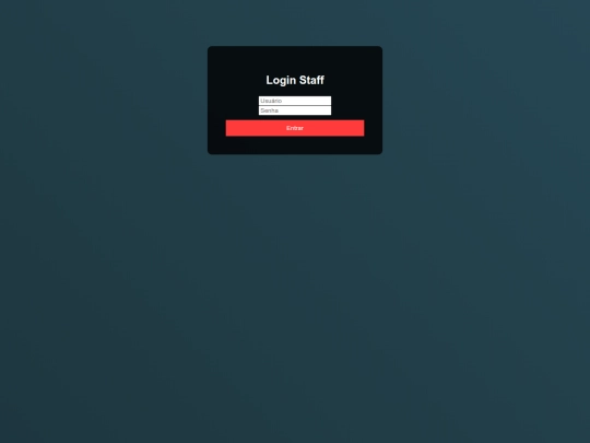 login screenshot