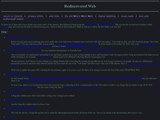 oldweb screenshot