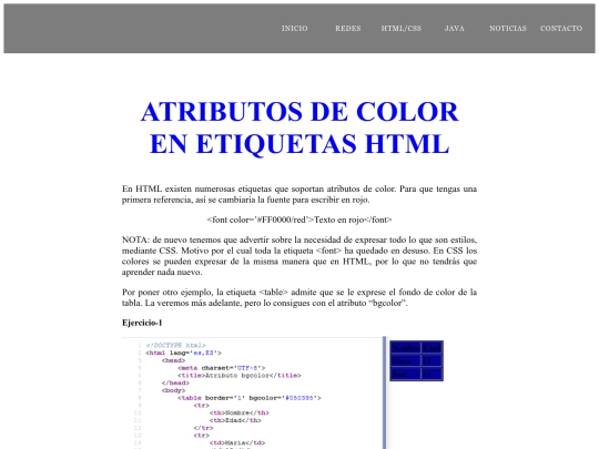 WEB/colorIII-html screenshot
