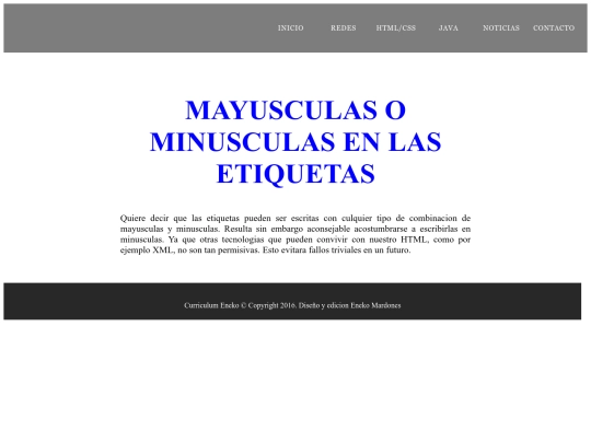 WEB/mayusculas-html screenshot
