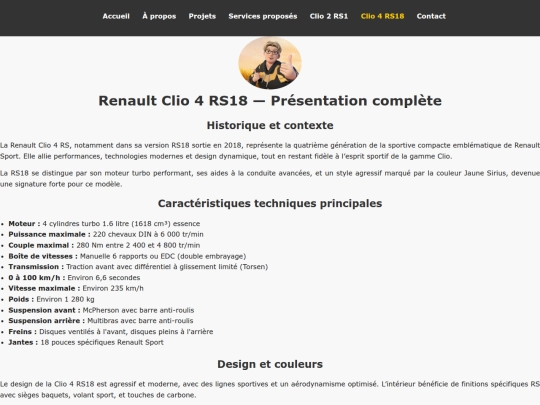 clio4rs18 screenshot