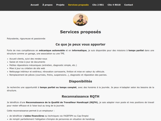 services screenshot
