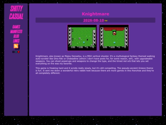 games/knightmare screenshot