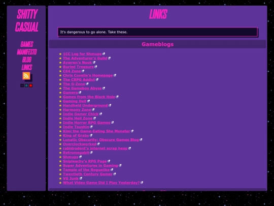 links screenshot
