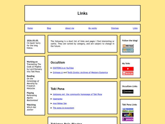 links screenshot