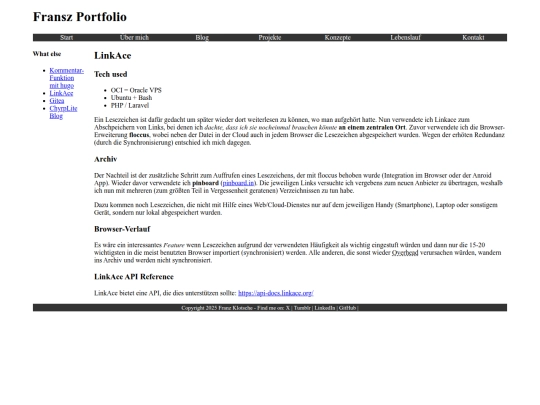 projects/linkace screenshot